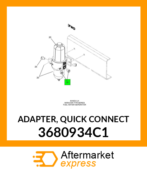 ADAPTER, QUICK CONNECT 3680934C1