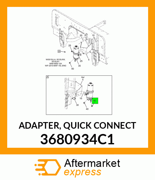 ADAPTER, QUICK CONNECT 3680934C1