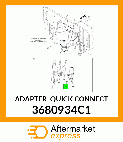 ADAPTER, QUICK CONNECT 3680934C1