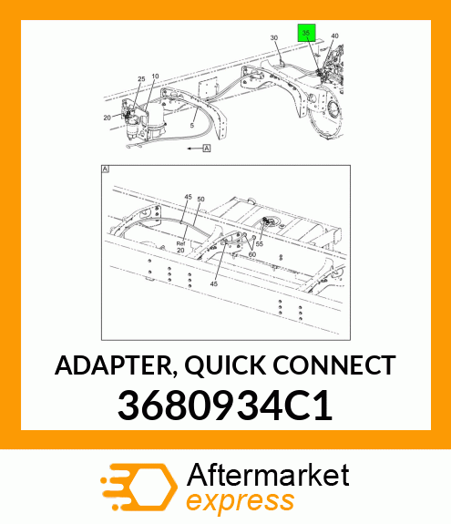 ADAPTER, QUICK CONNECT 3680934C1