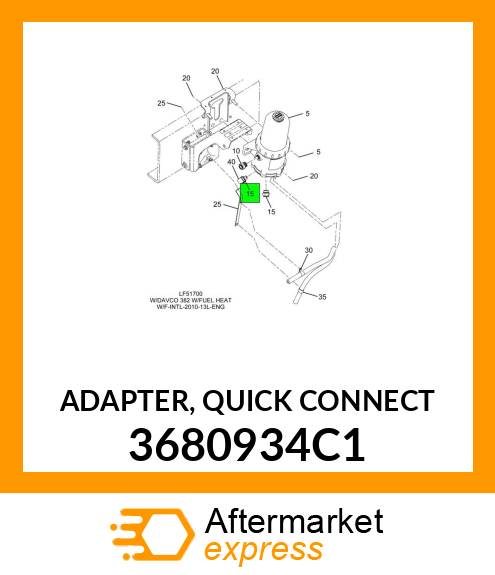 ADAPTER, QUICK CONNECT 3680934C1