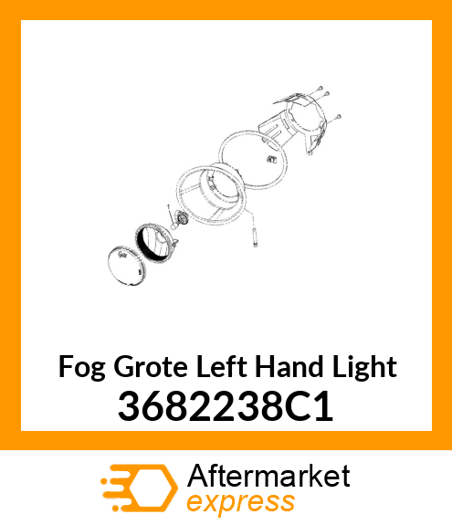 Fog Grote Left Hand Light 3682238C1