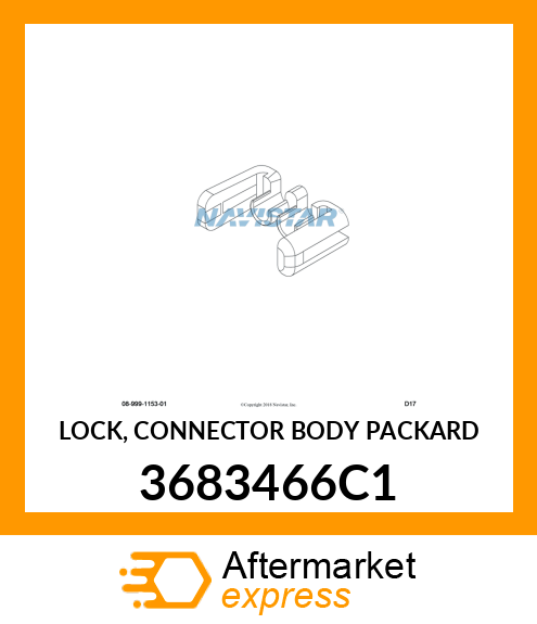 LOCK, CONNECTOR BODY PACKARD 3683466C1