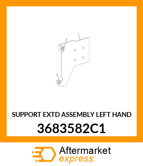 SUPPORT EXTD ASSEMBLY LEFT HAND 3683582C1