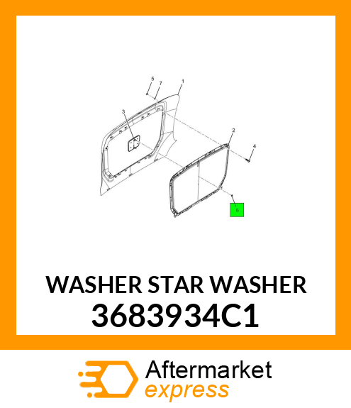 WASHER STAR WASHER 3683934C1