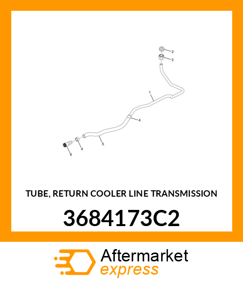 TUBE, RETURN COOLER LINE TRANSMISSION 3684173C2