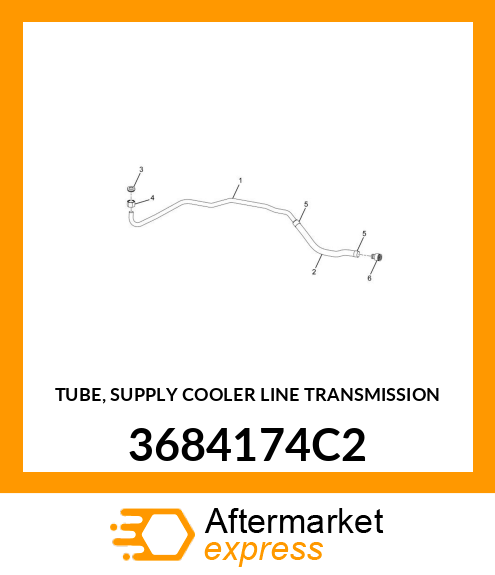 TUBE, SUPPLY COOLER LINE TRANSMISSION 3684174C2