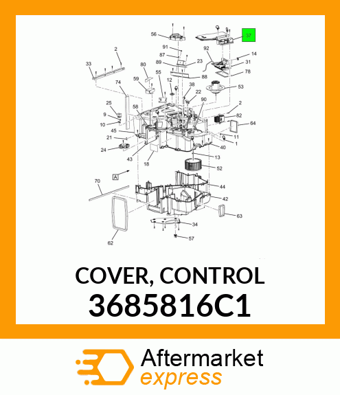 COVER, CONTROL 3685816C1