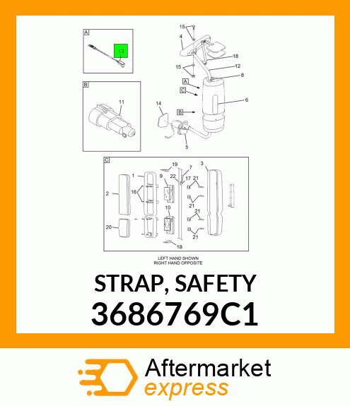 STRAP, SAFETY 3686769C1