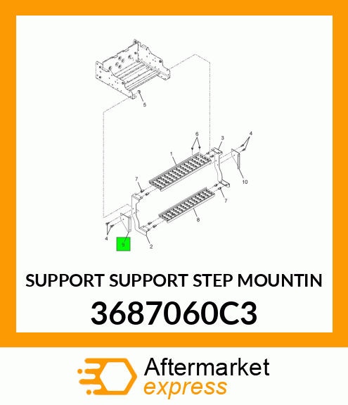 SUPPORT SUPPORT STEP MOUNTIN 3687060C3