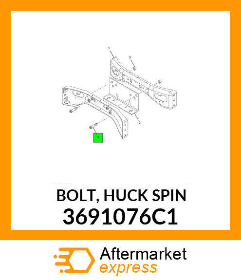 BOLT, HUCK SPIN 3691076C1