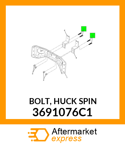 BOLT, HUCK SPIN 3691076C1