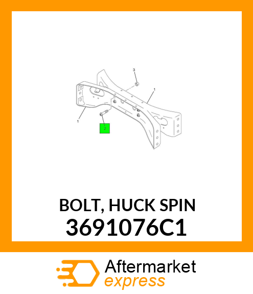 BOLT, HUCK SPIN 3691076C1