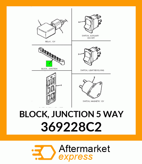 BLOCK, JUNCTION 5 WAY 369228C2