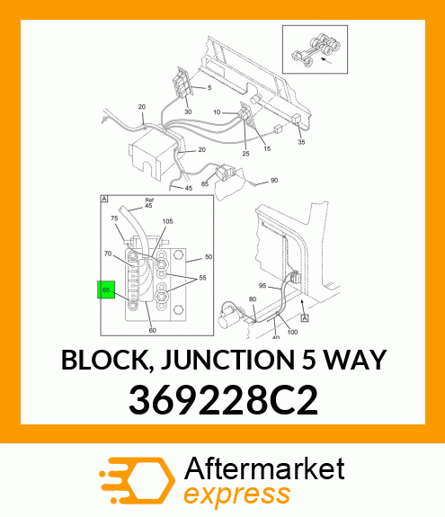 BLOCK, JUNCTION 5 WAY 369228C2