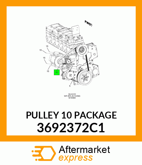 PULLEY 10 PACKAGE 3692372C1