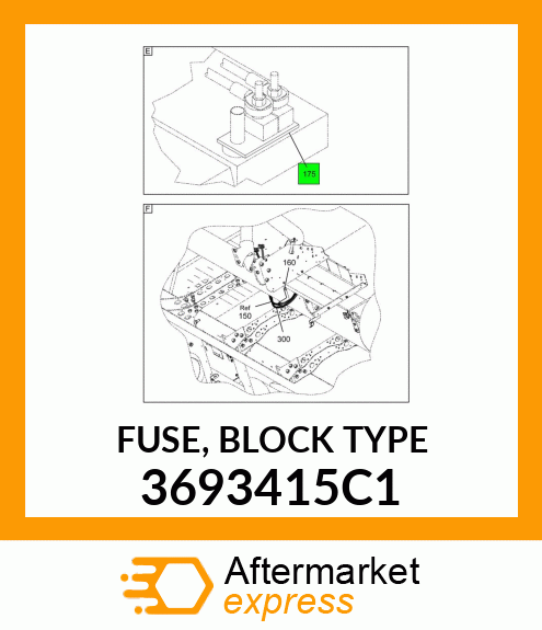 FUSE, BLOCK TYPE 3693415C1