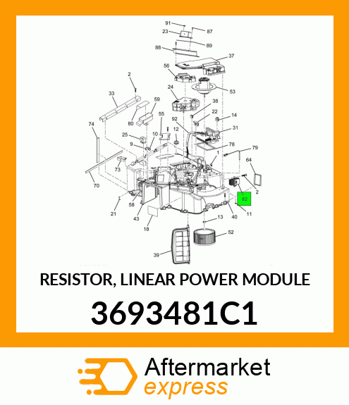 RESISTOR, LINEAR POWER MODULE 3693481C1