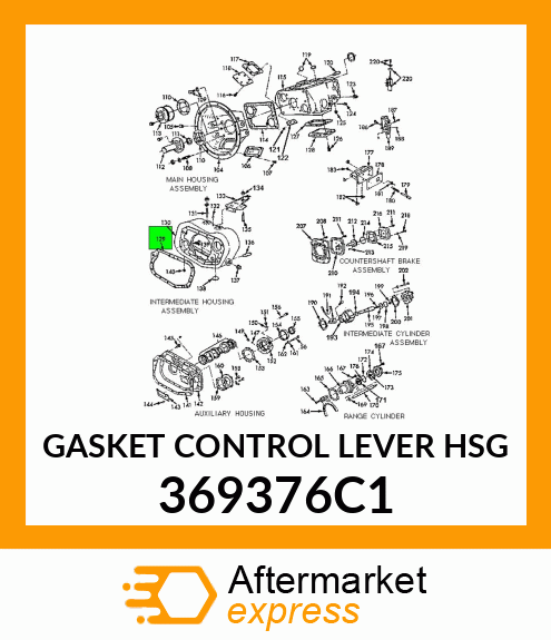 GASKET CONTROL LEVER HSG 369376C1