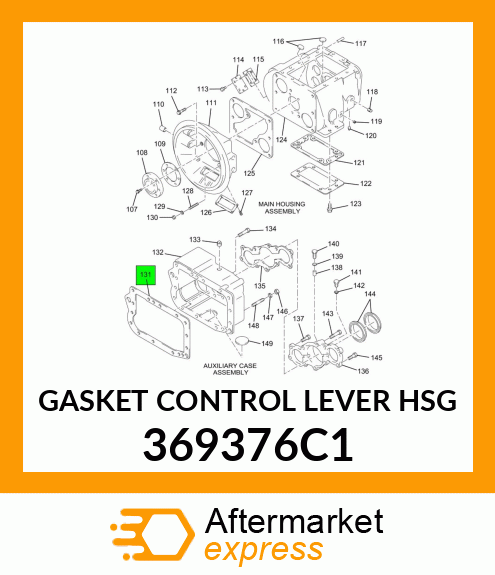 GASKET CONTROL LEVER HSG 369376C1