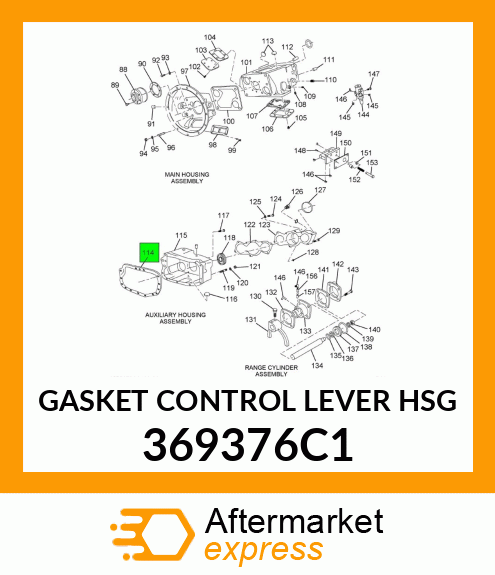 GASKET CONTROL LEVER HSG 369376C1