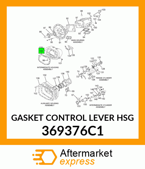 GASKET CONTROL LEVER HSG 369376C1