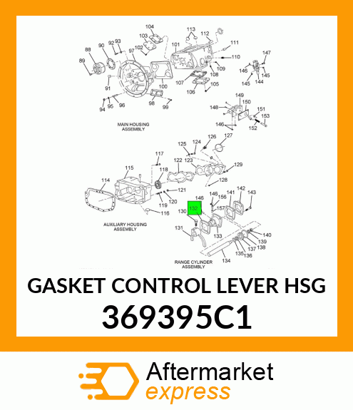 GASKET CONTROL LEVER HSG 369395C1