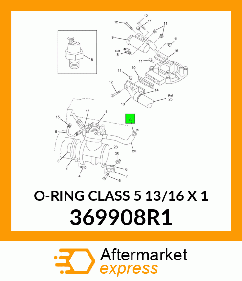 O-RING CLASS 5 13/16" X 1" 369908R1