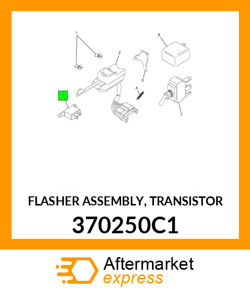 FLASHER ASSEMBLY, TRANSISTOR 370250C1