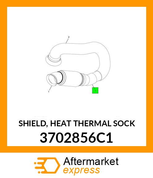 SHIELD, HEAT THERMAL SOCK 3702856C1