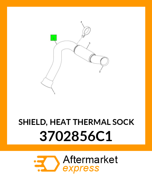 SHIELD, HEAT THERMAL SOCK 3702856C1