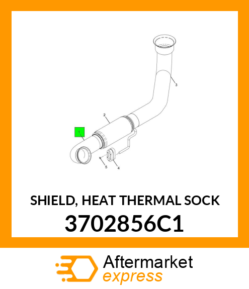 SHIELD, HEAT THERMAL SOCK 3702856C1