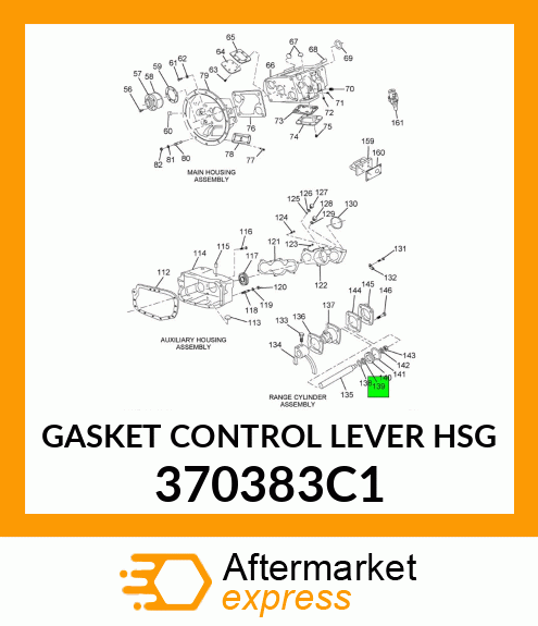 GASKET CONTROL LEVER HSG 370383C1