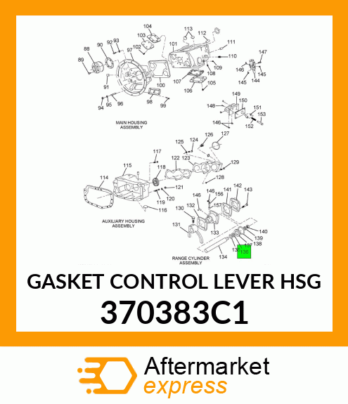 GASKET CONTROL LEVER HSG 370383C1