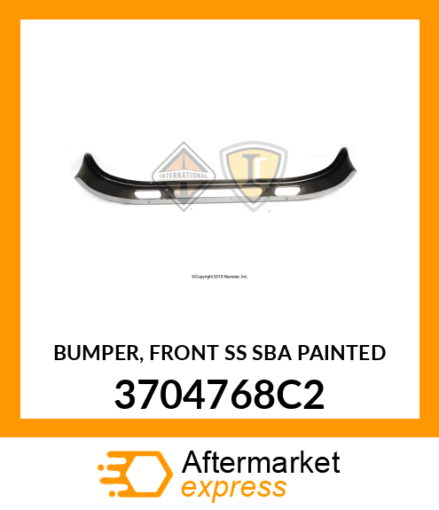 BUMPER, FRONT SS SBA PAINTED 3704768C2