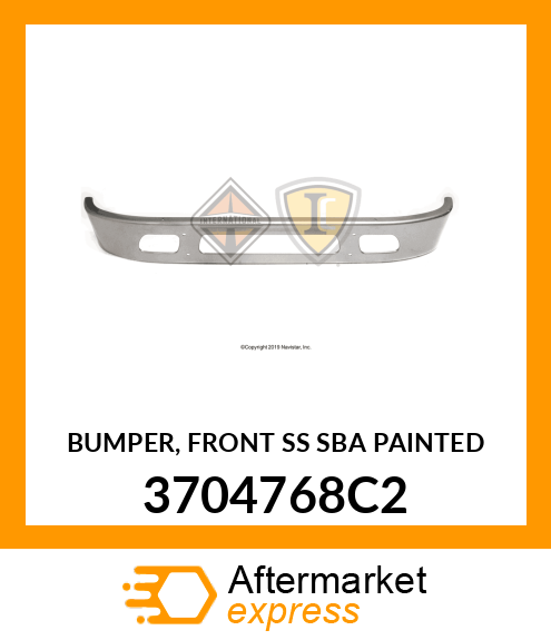 BUMPER, FRONT SS SBA PAINTED 3704768C2