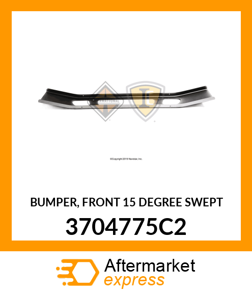 BUMPER, FRONT 15 DEGREE SWEPT 3704775C2