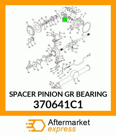 SPACER PINION GR BEARING 370641C1