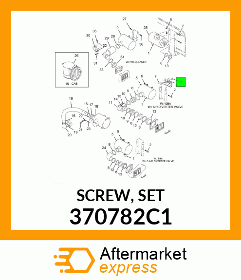 SCREW, SET 370782C1