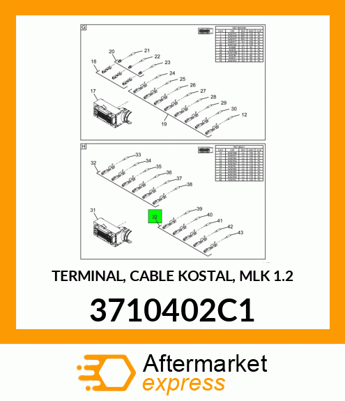 TERMINAL, CABLE KOSTAL, MLK 1.2 3710402C1