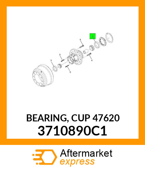 BEARING, CUP 47620 3710890C1