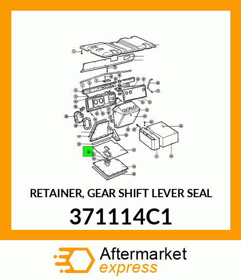 RETAINER, GEAR SHIFT LEVER SEAL 371114C1
