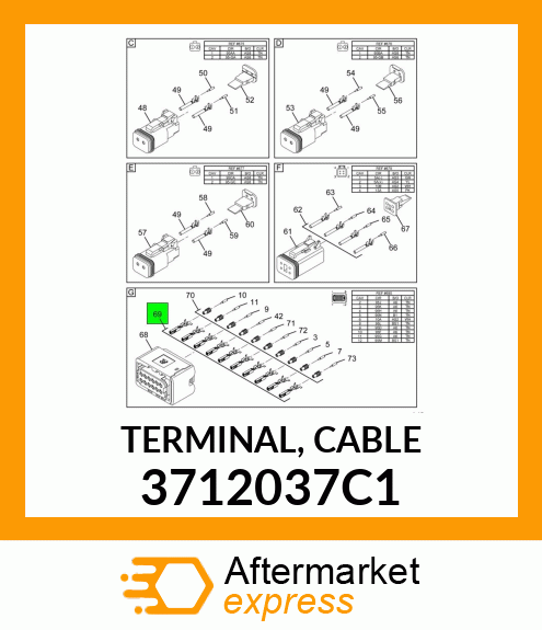 TERMINAL, CABLE 3712037C1
