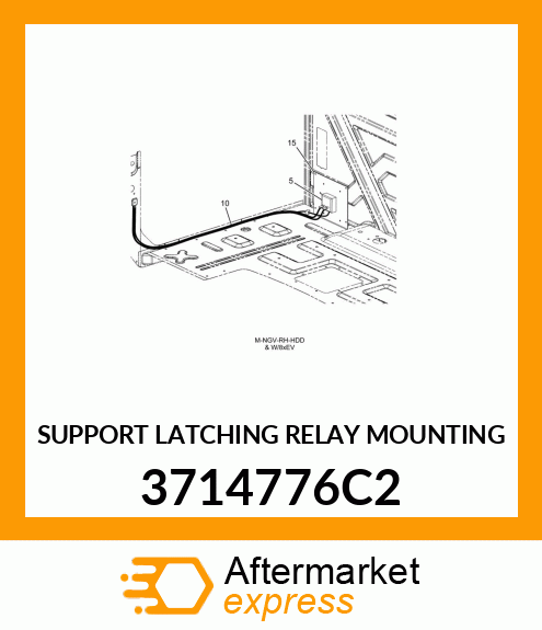 SUPPORT LATCHING RELAY MOUNTING 3714776C2