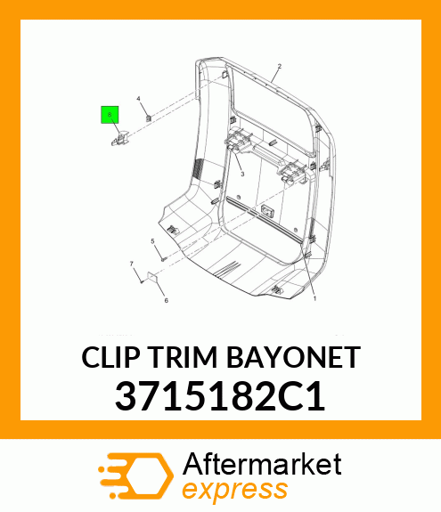 CLIP TRIM BAYONET 3715182C1