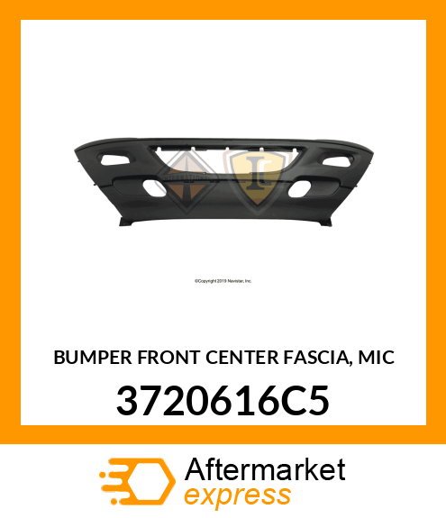 BUMPER FRONT CENTER FASCIA, MIC 3720616C5