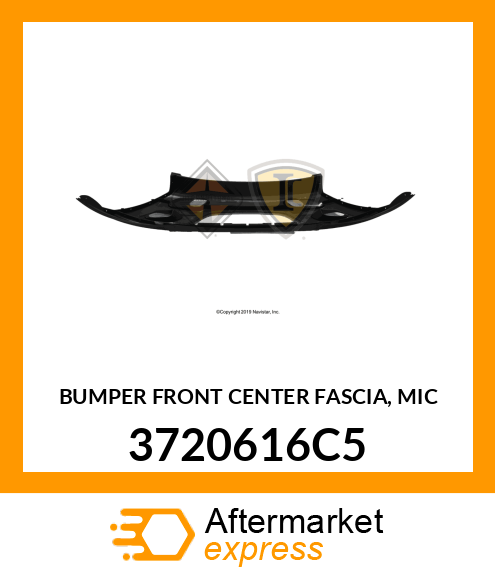 BUMPER FRONT CENTER FASCIA, MIC 3720616C5