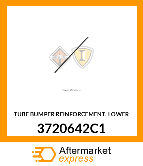 TUBE BUMPER REINFORCEMENT, LOWER 3720642C1