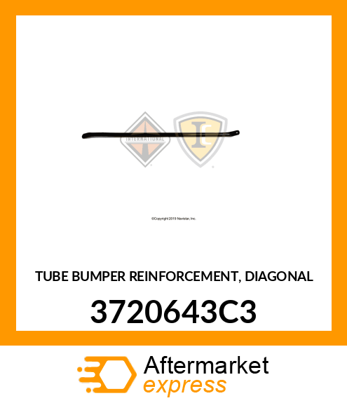 TUBE BUMPER REINFORCEMENT, DIAGONAL 3720643C3