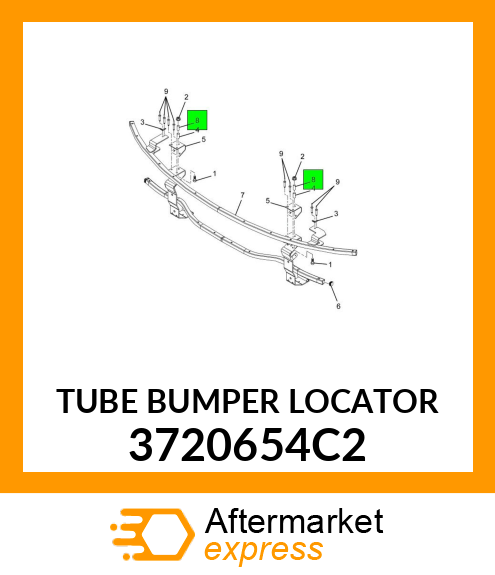 TUBE BUMPER LOCATOR 3720654C2